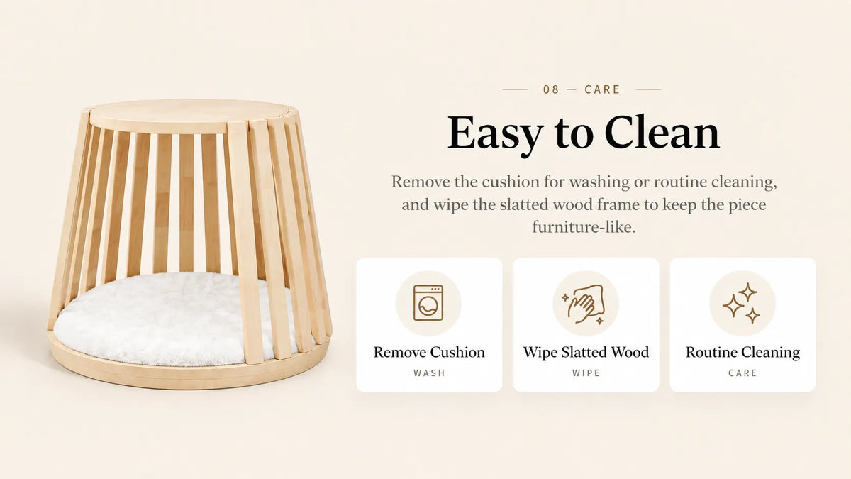 Mewzoom Omee solid wood cat tree for indoor cats product detail image 9